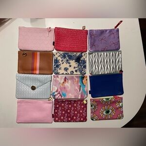 12-Piece IPSY Glam Bag Bundle - Assorted Multicolored Cosmetic Bags